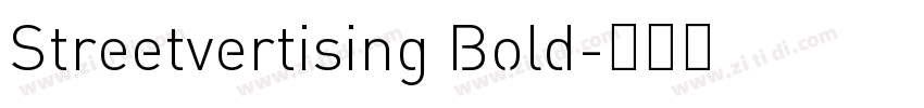 Streetvertising Bold字体转换